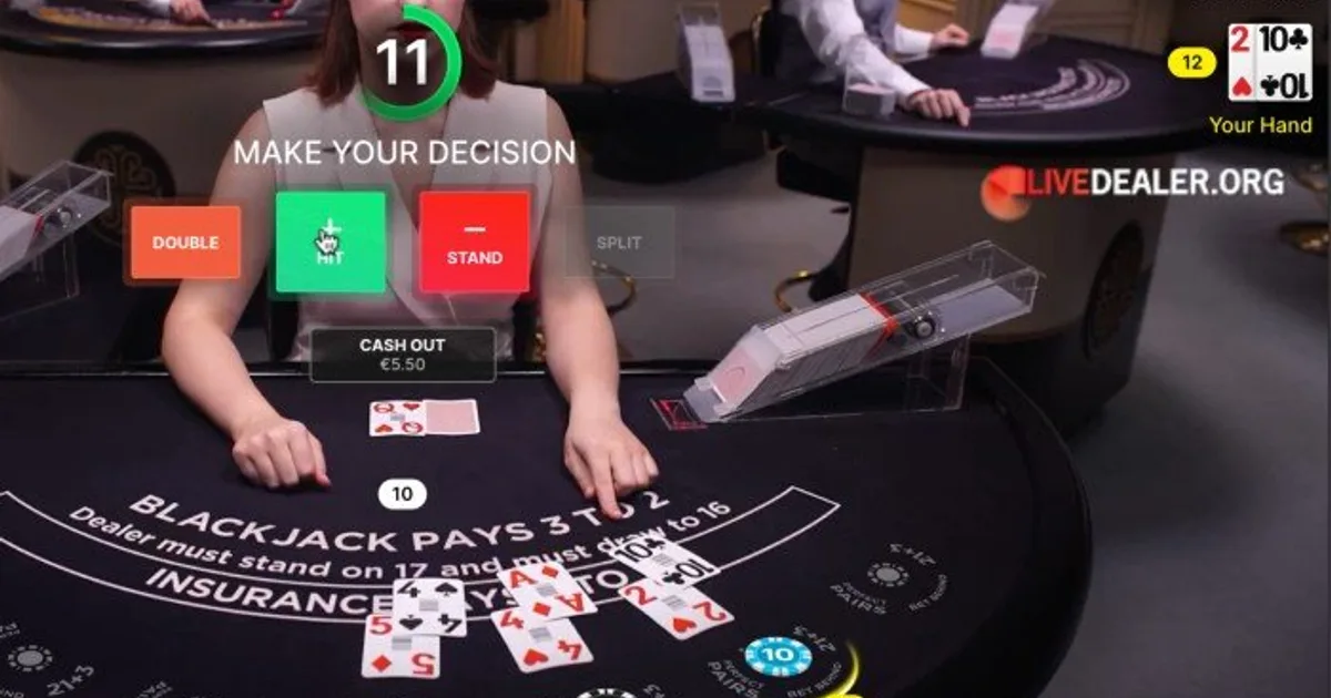 Live Blackjack Evolution Gaming